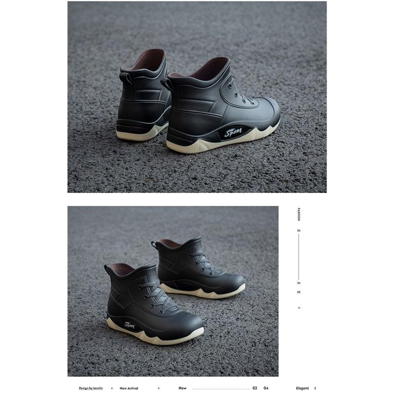 Women's Waterproof Short Ankle Boots Non-Slip Leather Sneakers Comfortable Casual Shoes