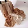 Fashion Lurex Glitter Ombre Viscose Shawl Scarf Women High Quality Shimmer Neckerchief Autumn Winter Foulard Muslim Hijab Sjaal