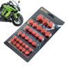 Motorrad Motor Zylinderkopf Abdeckung Schraubenkappen | Satz mit 30 dekorativen Schraubenköpfen |