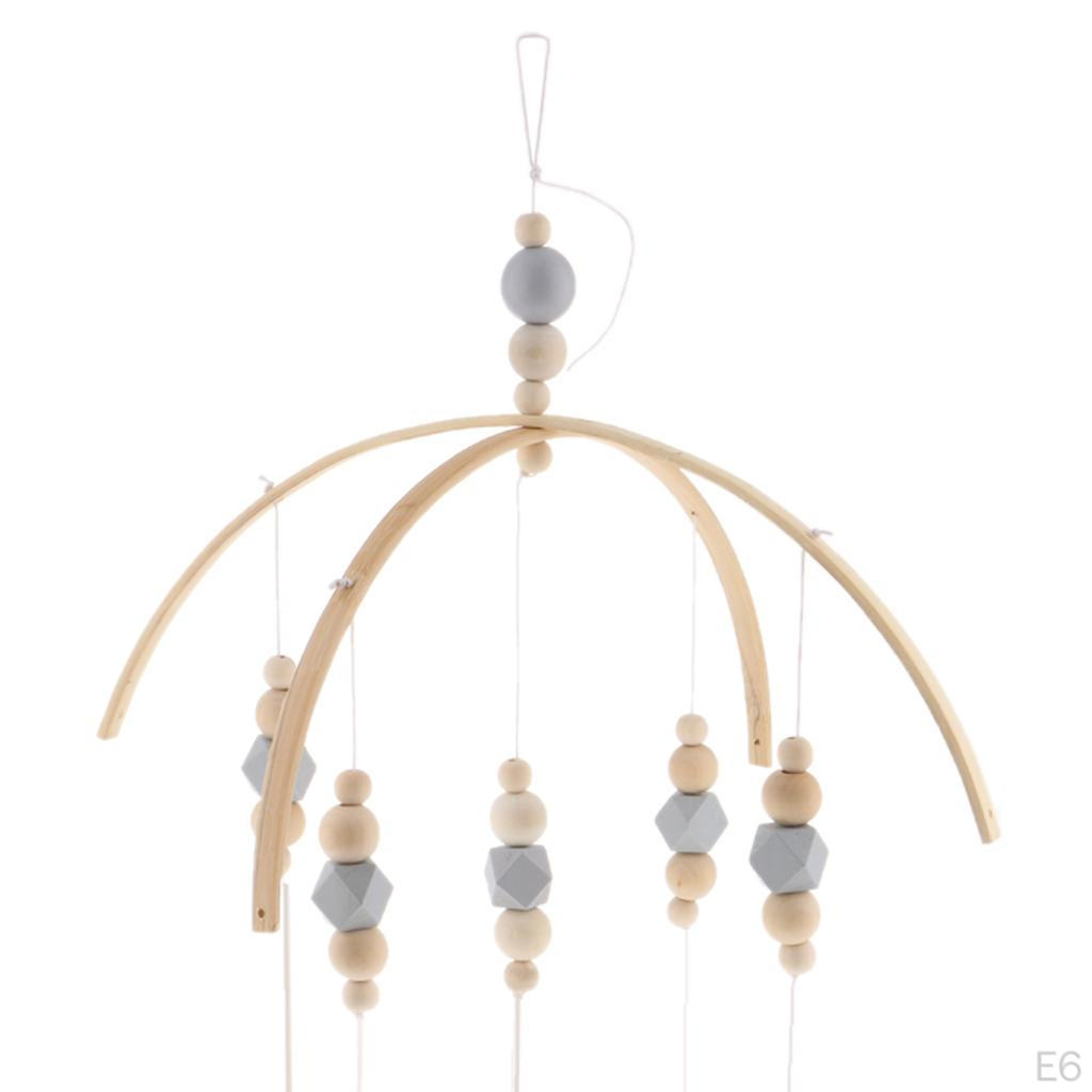 Baby Kids Crib Mobile Bed Bell Toys Wooden Wind Chimes Hanging Room Decor
