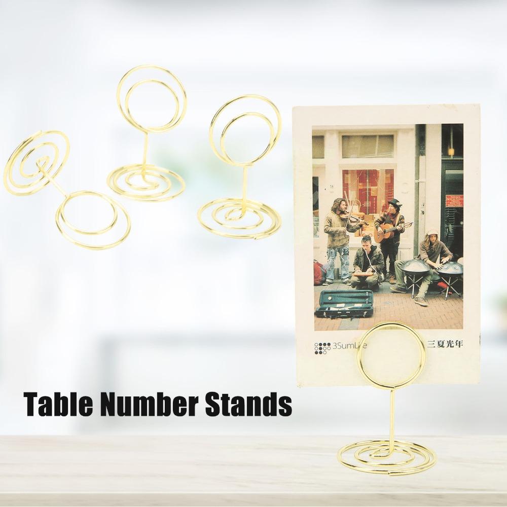 20Pc Stable Table Number Stands Round Shaped Table Number Holder Wedding Centerpieces