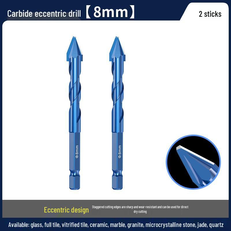 Blue Victory Super Hard Angled Tile and Concrete Drill Bit Set