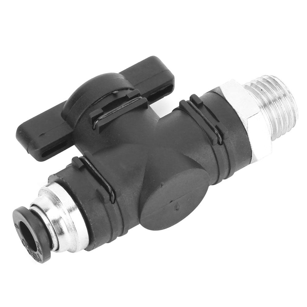 6mm Tube OD BSPP Male Thread Pneumatic Hand Valve Quick Connector with Manual SwitchBC602
