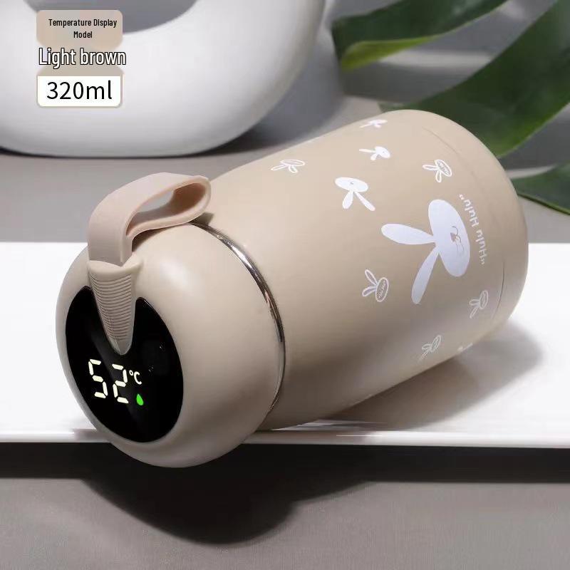 Adorable Large Thermos Cup with 304 Stainless Steel Liner & Cup Brush - Customizable Logo for Gifts & Promotions