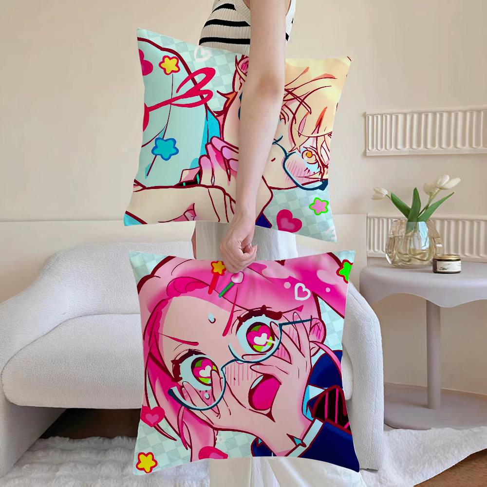 Family Love Anime A-Alien Stage-MT Pillow Case Printed Brushed Fleece Pillow Baby Skin-Touch Eco-Friendly Dye-Sublimat