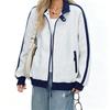Felpa Unisex con Blocchi di Colore, Maniche a Raglan, Zip-Up, Giacca Casual per Uomo e Donna