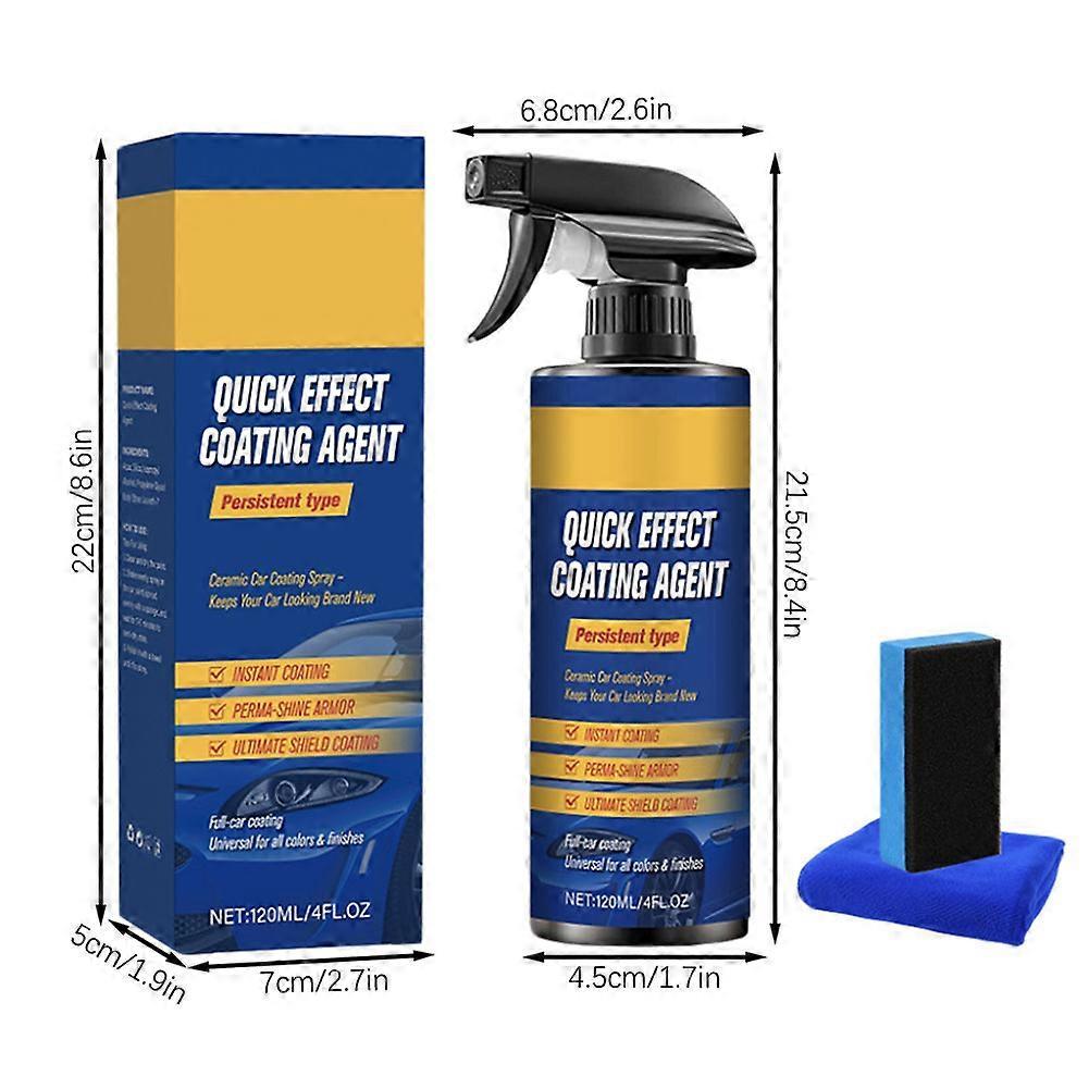 120ml Advanced Car Coating Spray, Multi-functional Quick-Acting Car Wax Polish For Car And Motorcycle
