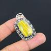 Daughters Day Deal Bumble Bee Jasper Gemstone 925 Silver Bezel Pendant Jewelry