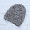 Wind autumn and winter velvet warm knitted cold hat outdoor cycling hip hop trendy sticker label fashion bag head wool hat