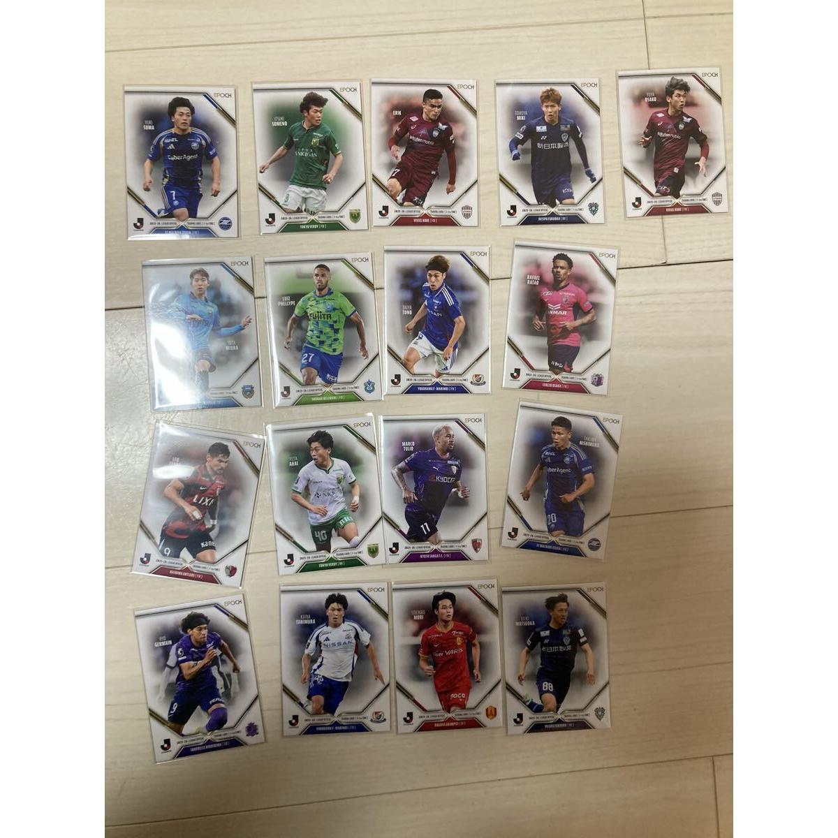 Used J League 2025-2026X-tra TIME regular card set of 17