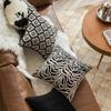 Black and White Contrasting Color Pillowcase Italian-style Living Room Sofa Cushion Cover Zebra Print Leopard Print Model Room Pillowcase