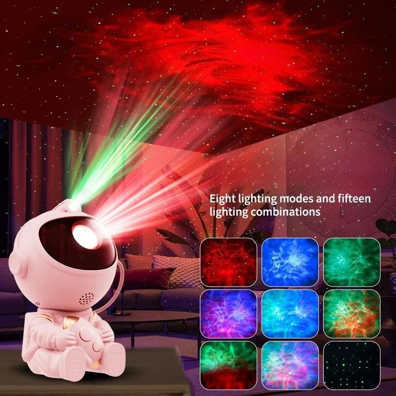 Galaxy Light Projector Novelty Rocket Astronaut Galaxy Projector Night Light Galaxy Light Bedroom Projection Lamp Birthday Gifts