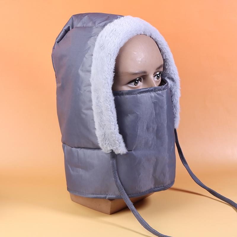 

Unisex Down Cotton Women Men Balaclava Hat Beanies Warmer Windproof Full Face Mask Caps Winter Bonnets Thickened Scarves one size
