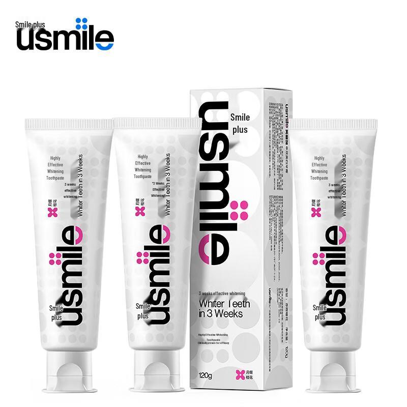 

usmile Whitening Toothpaste - Moon Orchid 3-Pack