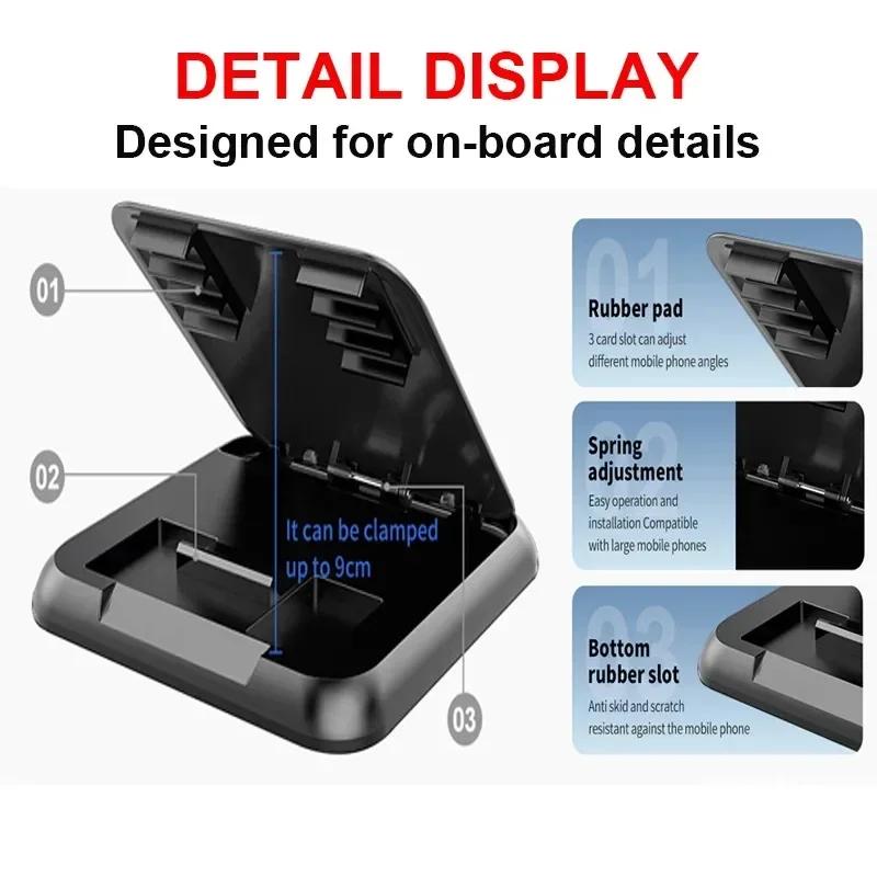 Universal Dashboard Car Phone Holder Upgraded Reusable Silicone Phone Mount for Car Anti-Slip Pad Mat Phone Holder Adjustable