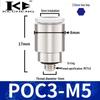 Micro Pneumatic Quick Connector with Internal Hex Thread: POC3/4/6/8-M3/M5/01/02