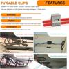 4 Pairs Solar Connector Y Branch Parallel Adapter Cable Wire Plug 2 to 1 Male Female Connectors (M/FF, F/MM) for Solar Panel with PV Cable Clips