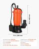 1500W Tauchschmutzwasserpumpe, 21000 L/H, Gusseisen Tauchschacht-Abwasserpumpe mit Automatik-Schwimmerschalter, 18m Max. Förderhöhe, Abpumpen von schmutzigem und klarem Wasser,