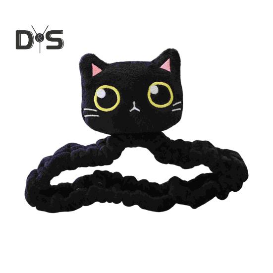 

Черный кот чехол на зеркало заднего вида с резинкой Четыре сезона универсальный автомобиль внедорожник грузовик зеркало заднего вида плюшевый кот украшение аксессуары для салона автомобиля чёрный