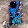 Design Art Beautiful tree Case For iPhone 17 Air Pro Max 13 12 Mini XS Max XR X 7 8 6 6s Plus Matte Electroplated Silver Cover