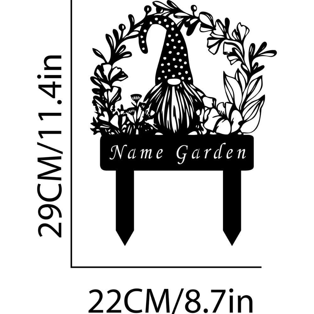 **1. Metal Gnome Garden Stake Iron Yard Sign Outdoor Lawn Decor** **2. Handmade Iron Gnome Yard Stake Unique Garden Gift for Gardener**