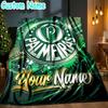 Custom Name Sociedade Esportiva Palmeiras Throw Blanket - Perfect for Couch, Bed, Office, and outdoor Travel - Ideal Gift for Christmas & Holidays