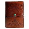 Passion Leather Leather Journal Brown 8x6 Inch Refillable Lined Tree of Life Handmade Writing Notebook Diary Leather Bound Daily Notepad for Women and