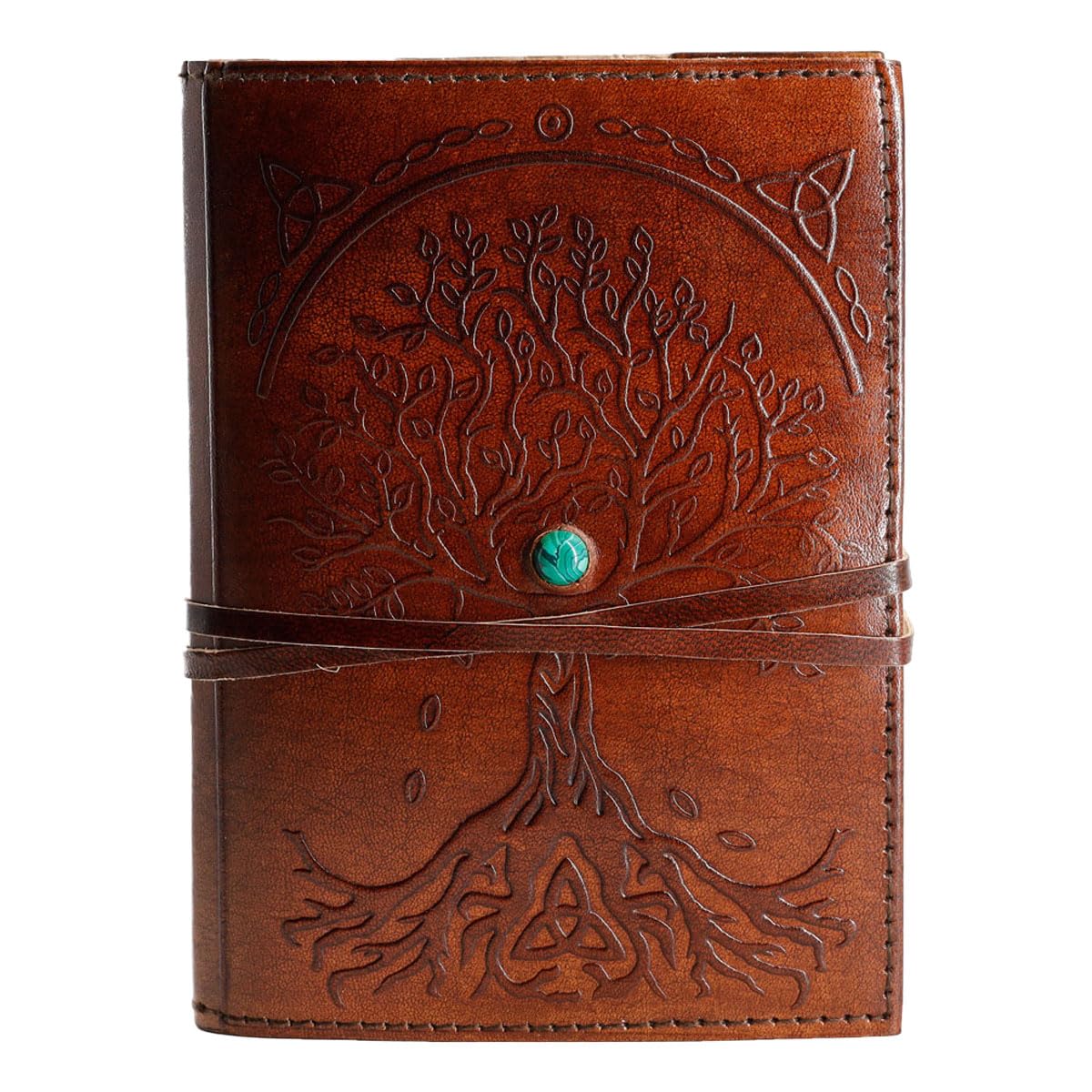 

Passion Leather Кожаный блокнот коричневый 8x6 дюймов с возможностью замены листов, линованный, Древо жизни, ручной работы, записная книжка для письма, дневник в кожаном переплете, ежедневник для женщин и
