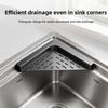 Waterproof Sink Corner Rack Punch-free Quick Water Drainage Sink Drain Shelf Anti-rust Hollowed Sponge Drying Rack Laundry Room