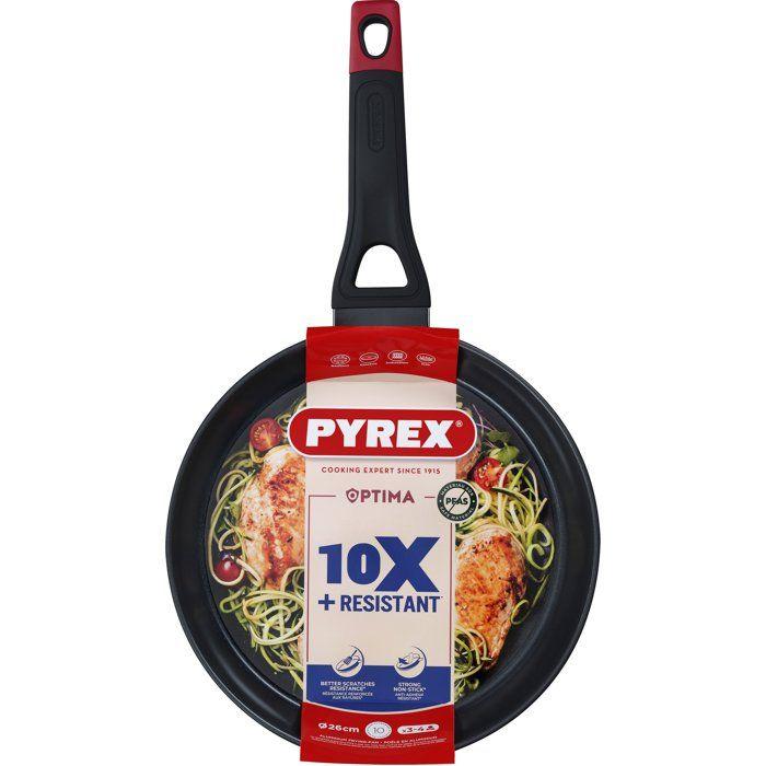 Poele - PYREX - 1455018 - En aluminium forgé - Antiadhésif - 26 cm - Sans PFAS