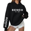 Women's Fashionable Casual Printed Letter Casual Hooded Sweatshirt With Pockets