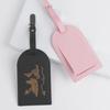 PU Leather Map Pattern Luggage Tags Men Women Baggage Name Tags Suitcase Address Label Holder Travel Tag Travel Accessories