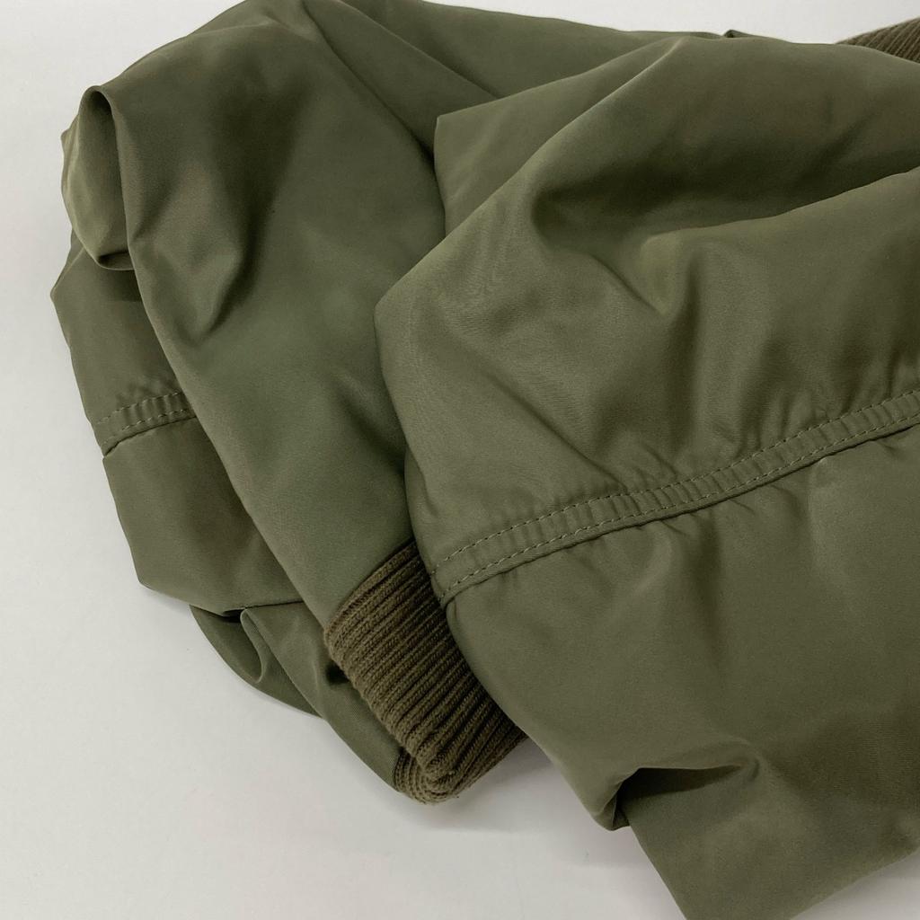 Sacai 23Stainless Steel 23-06670 Nylon Twill Blouson MA-1 Balloon Bomber Jacket 1 khakiUsed