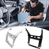 Double Din Dash Kit 10-Inch Car Radio Fascia Frame for Cobalt 2016+, Center Console Silver Mounting Faceplate Navigation Bracket, Stereo Install Bezel