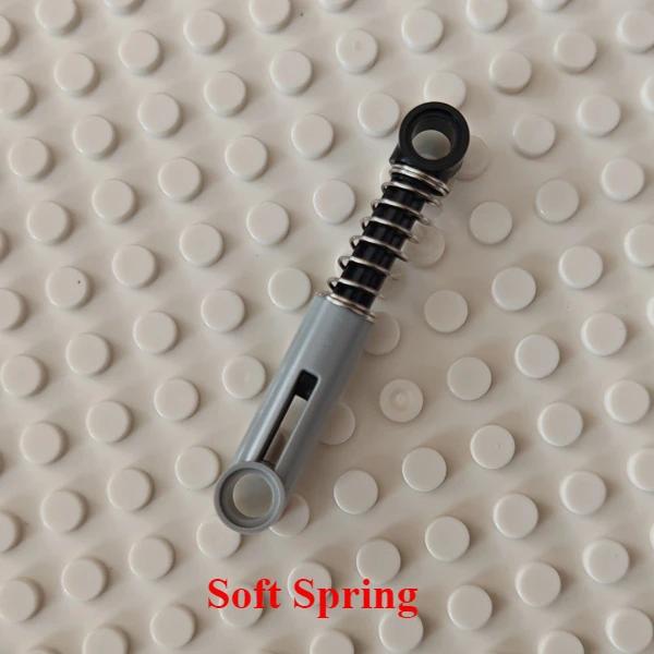 10 Stück Hochtechnologie Stoßdämpfer Kraftfahrzeug Harte/weiche Feder MOC Baustein Teil Kompatibel mit Lego 92592 18404 76138