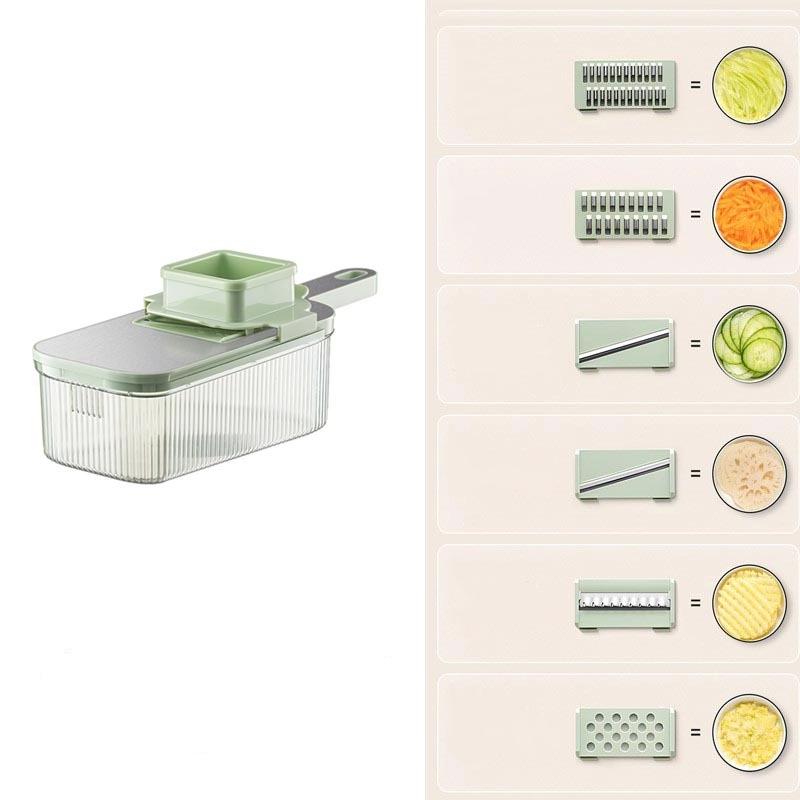 Shredder Household Kitchen Manual Vegetable Cutting Artifact Multifunctional Transparent Fruit Cucumber Potato Slicing Planer Shredder