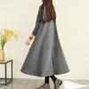 2026 Artistic High Neck Irregular Thickened Long Dress for Women
