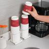 Desktop Disposable Cup Holder Organizer Household Creative Coffee Cup Sugar Bag Tea Bag Storage Box Metal Cup Holder