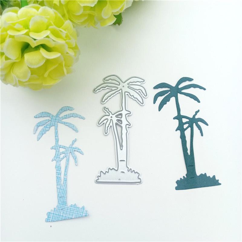Coconut Tree Metal Cutting Dies Stencil for DIY Scrapbooking Photo Album Embossing Paper Cards Crafts Diecuts