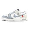 Nike Dunk Low Jade Smoke Abrasion Resistant Low top Skateboard Shoes Unisex Silver Gray HF5441-202(Team879-S-BOX)