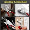 10‘’ Multifunctional Adjustable Wrench Press Pliers Eagle Beak Water Pipe Pliers Clamp Large Opening Plumbing Household Tools