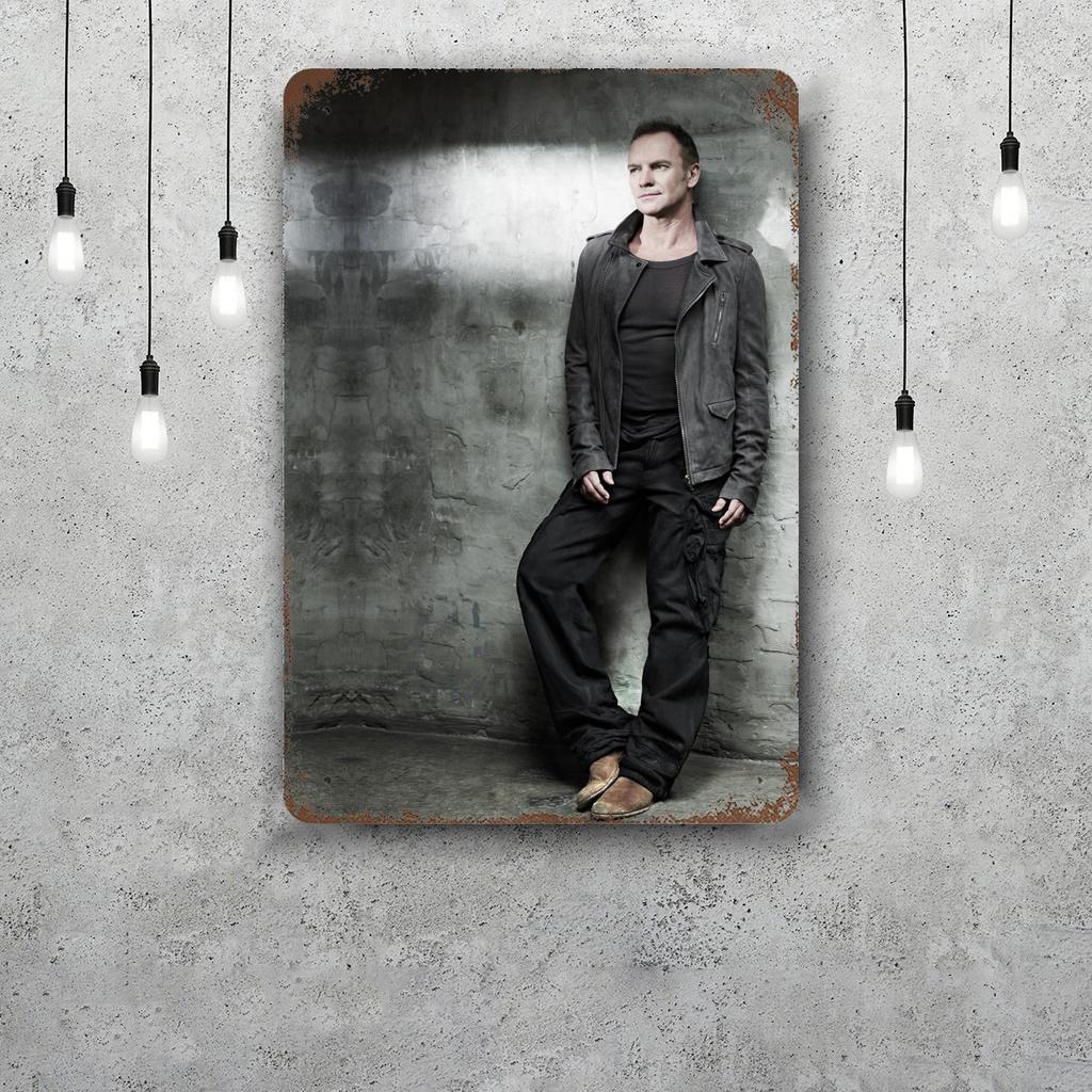 Sting Classic Poster Rusty Metal Plaque Retro Decorative Plate Bar Man Cave Garage Club Metal Sign Wall Decoration