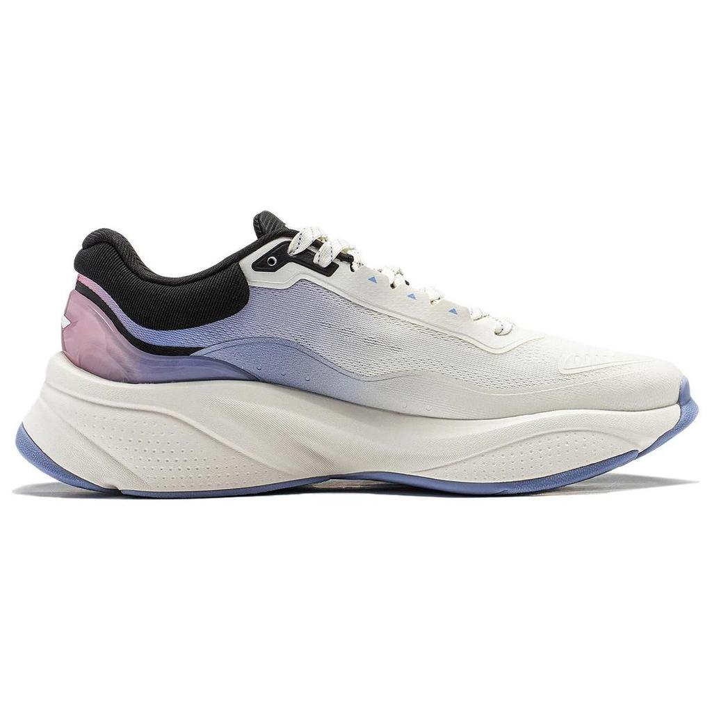 Li Ning Soft Cushioning Abrasion Resistant Lightweight Slip Resistant Low top Casual Shoes Men's White Blue AGLU009-3