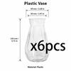 Hochwertige Vase aus Kunststoff im Diamantstil, transparente Vase, geeignet für Tischdekoration, Hochzeit, Zuhause, Tischdekoration