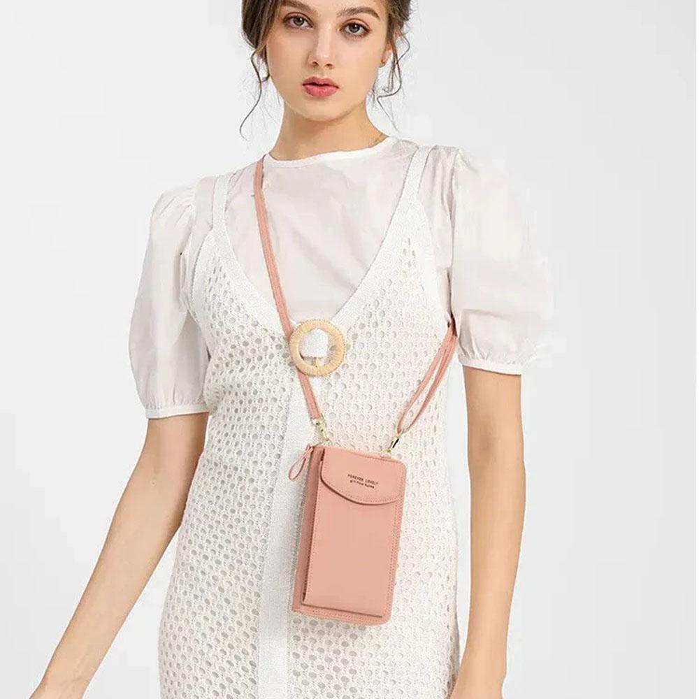 Modna torba na telefon komórkowy typu Crossbody na jedno ramię Mini wszechstronna tornister Torba na karty z wieloma pozycjami Etui na karty Kobieta