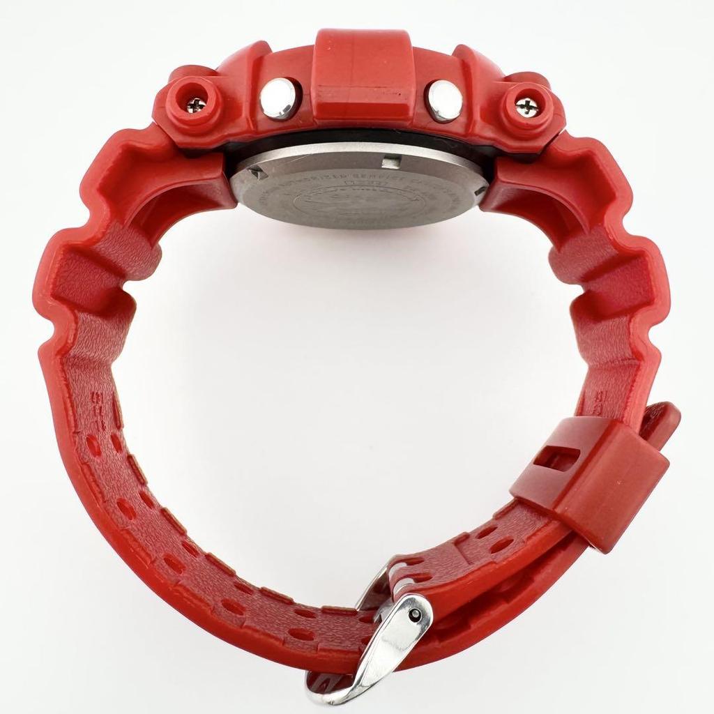 [USED] Rare, good condition Casio G-Shock Frogman special edition watch with red LCD display and red frog logo.
