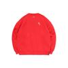 Li Ning Sweatshirts Men's Red Crew Neck Moderate Regular AWDR021-2