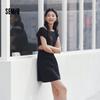 Semir Women's Off-Shoulder Pleated Mini Dress