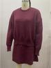 2024 Autumn European & American College Style Knitted Sweater and Skirt Set for Women