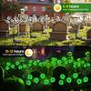 Glowing Eyeball Solar Lights Waterproof Swaying Halloween Garden Decor Outdoor Pathway Yard Scary Party Lights Auto On Off